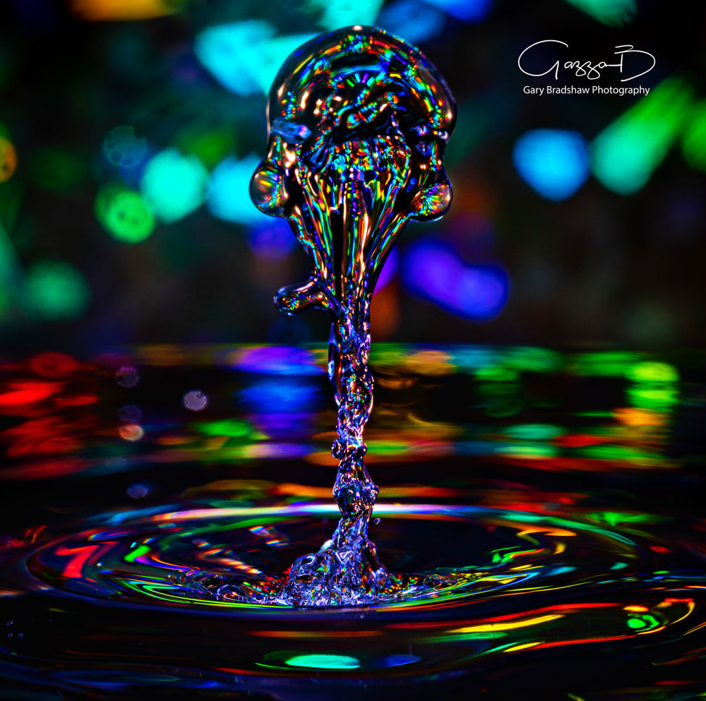 Water Drops Colliding - Multi Colour 4